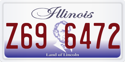 IL license plate Z696472