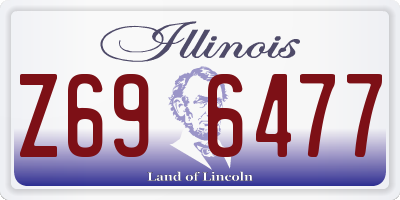IL license plate Z696477