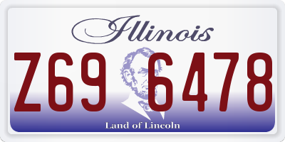 IL license plate Z696478