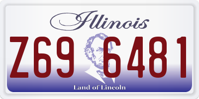 IL license plate Z696481