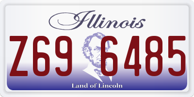 IL license plate Z696485