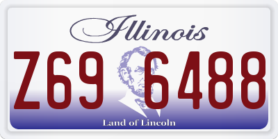 IL license plate Z696488