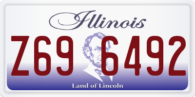 IL license plate Z696492