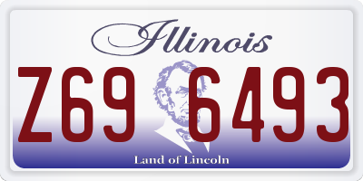 IL license plate Z696493