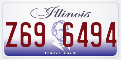 IL license plate Z696494