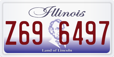 IL license plate Z696497