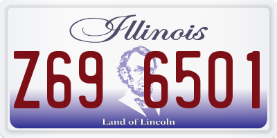 IL license plate Z696501
