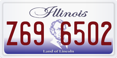 IL license plate Z696502