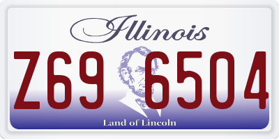 IL license plate Z696504