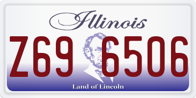 IL license plate Z696506