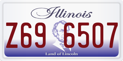 IL license plate Z696507