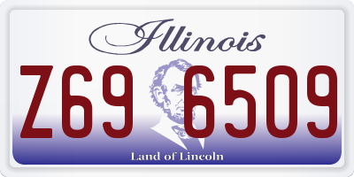 IL license plate Z696509