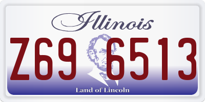 IL license plate Z696513