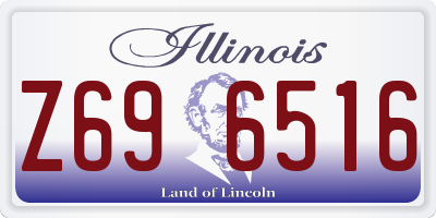 IL license plate Z696516