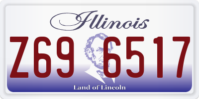 IL license plate Z696517