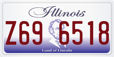 IL license plate Z696518