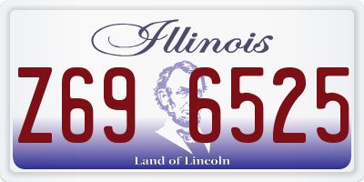 IL license plate Z696525
