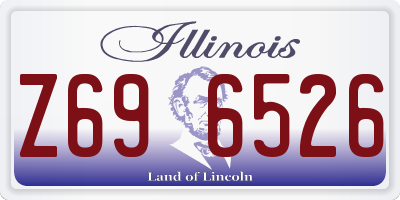 IL license plate Z696526