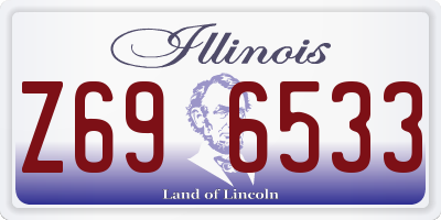IL license plate Z696533