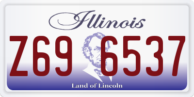 IL license plate Z696537