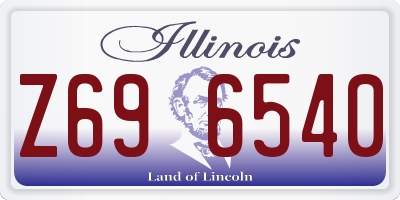 IL license plate Z696540
