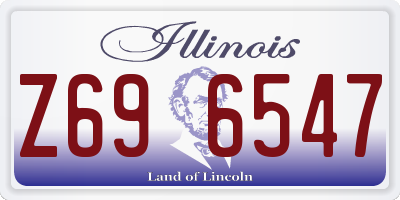 IL license plate Z696547