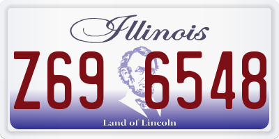 IL license plate Z696548