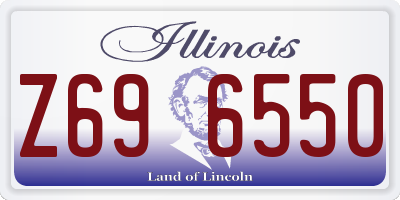 IL license plate Z696550