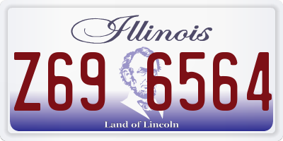 IL license plate Z696564