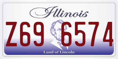 IL license plate Z696574