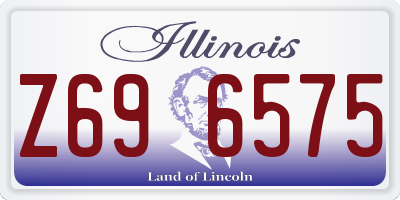 IL license plate Z696575