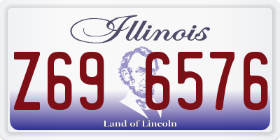 IL license plate Z696576