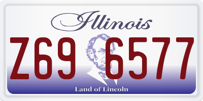 IL license plate Z696577