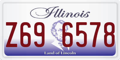 IL license plate Z696578