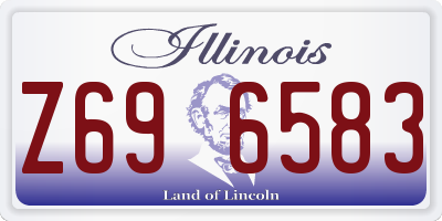 IL license plate Z696583