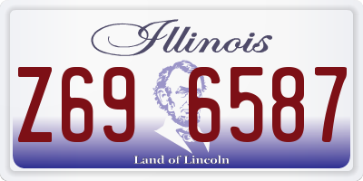 IL license plate Z696587