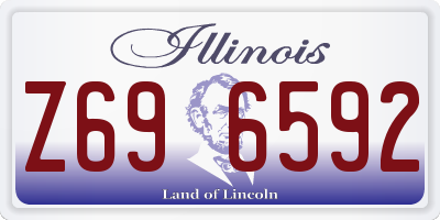 IL license plate Z696592