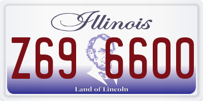 IL license plate Z696600