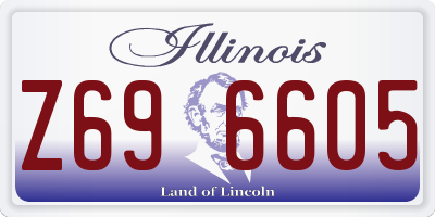 IL license plate Z696605