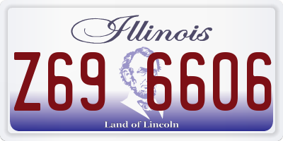 IL license plate Z696606