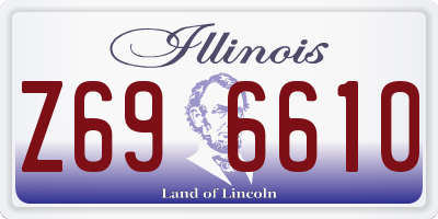 IL license plate Z696610