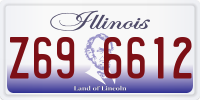 IL license plate Z696612