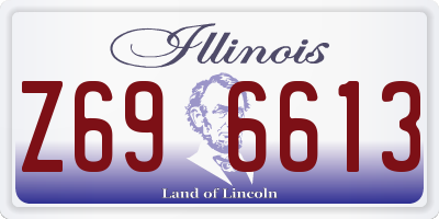 IL license plate Z696613