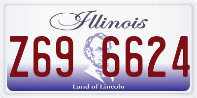IL license plate Z696624