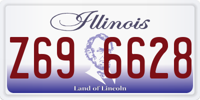 IL license plate Z696628
