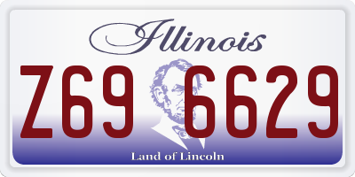 IL license plate Z696629