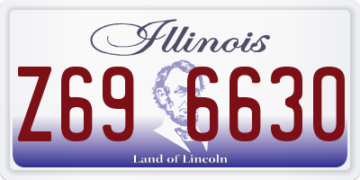 IL license plate Z696630