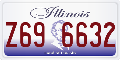 IL license plate Z696632