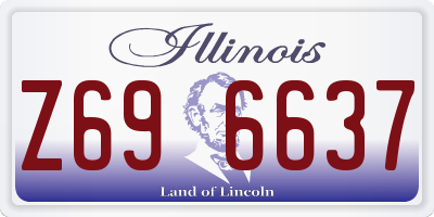 IL license plate Z696637