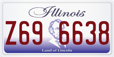 IL license plate Z696638